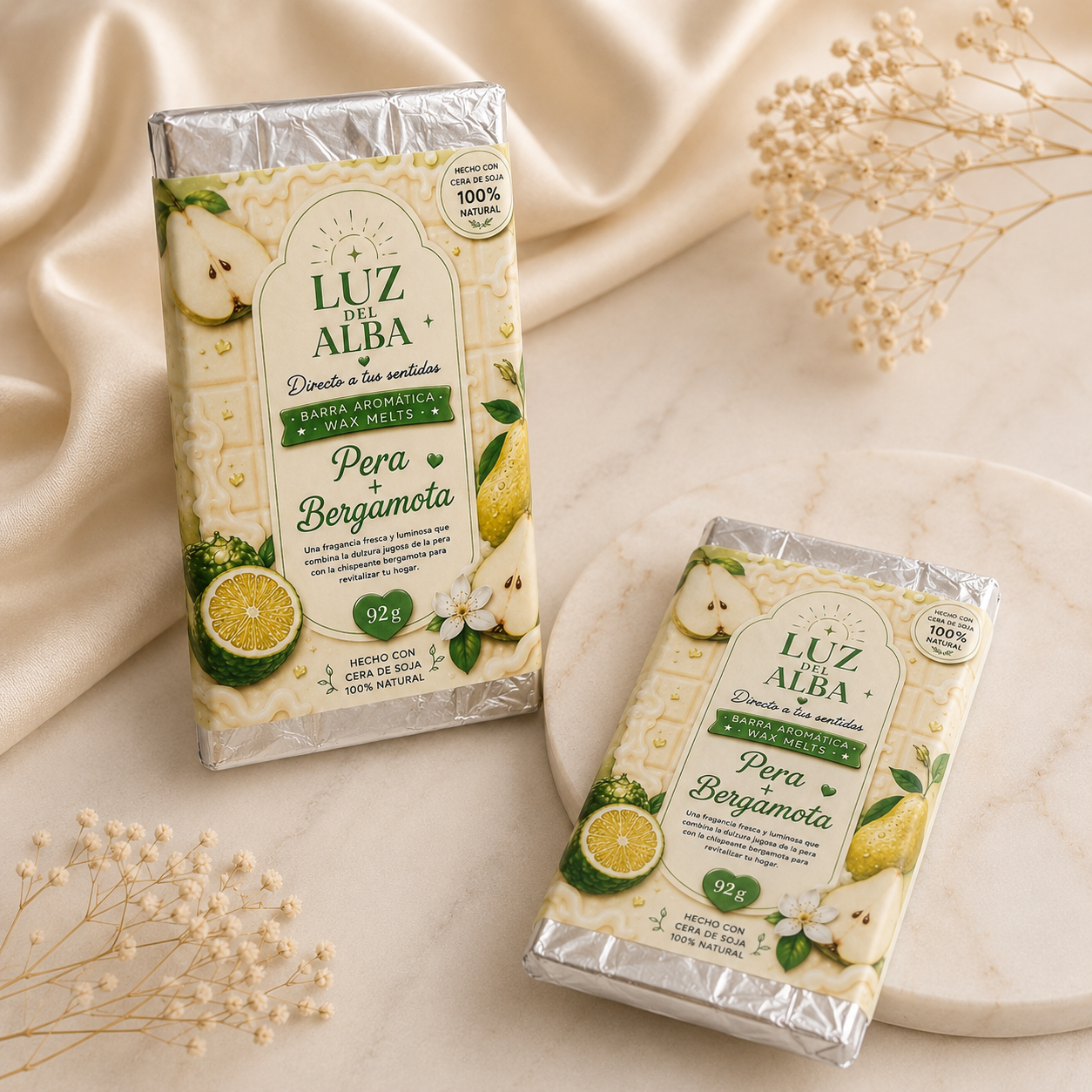 Barra Aromatica Wax Melts Pera & Bergamota 92g