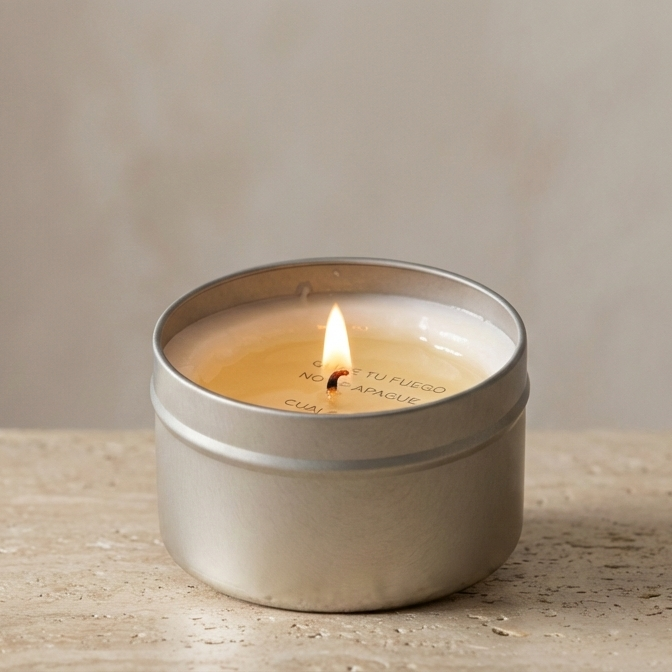 Velas aromáticas con mensajes sorpresa