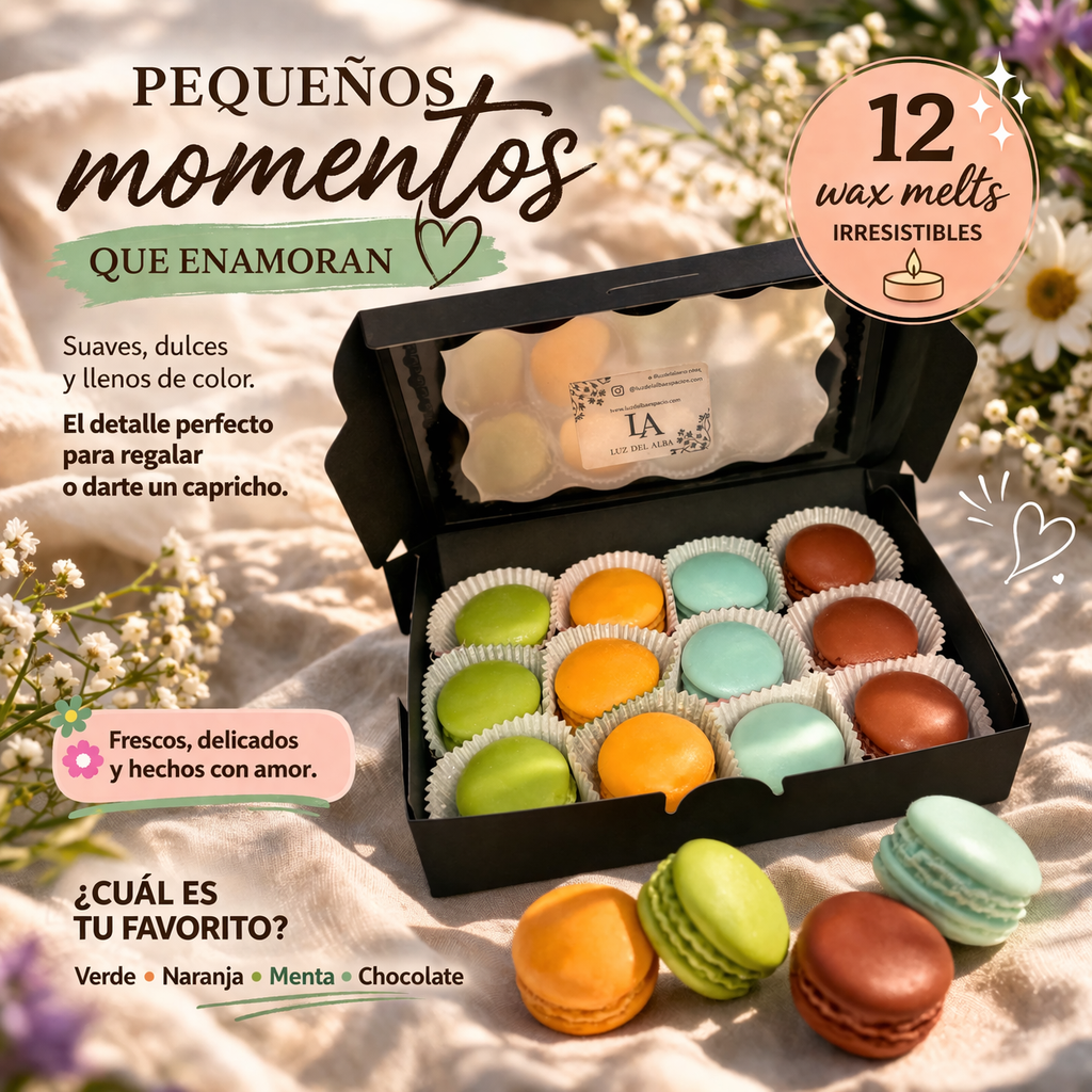 Macarrones Aromaticos de cera- Bambú Citrico 190g