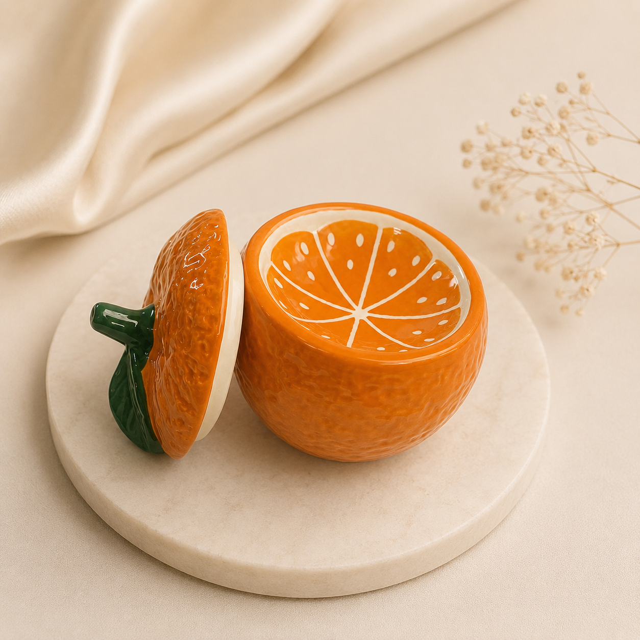 Quemador Naranja para Wax Melts y Esencias- Luz del Alba
