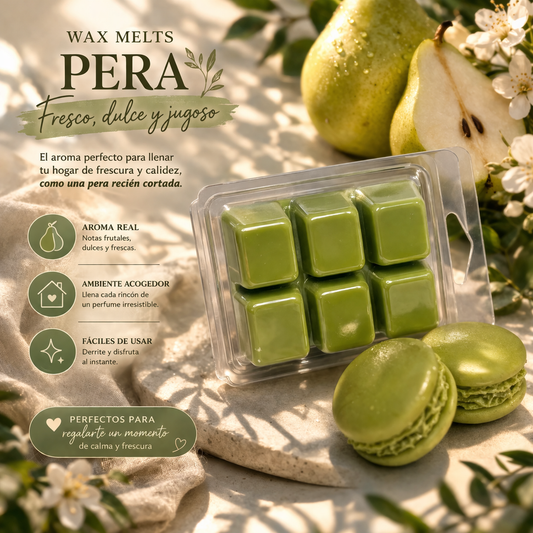 Wax melts Aromáticos Pera Fresca 75 g- Cera de Soja para Quemador