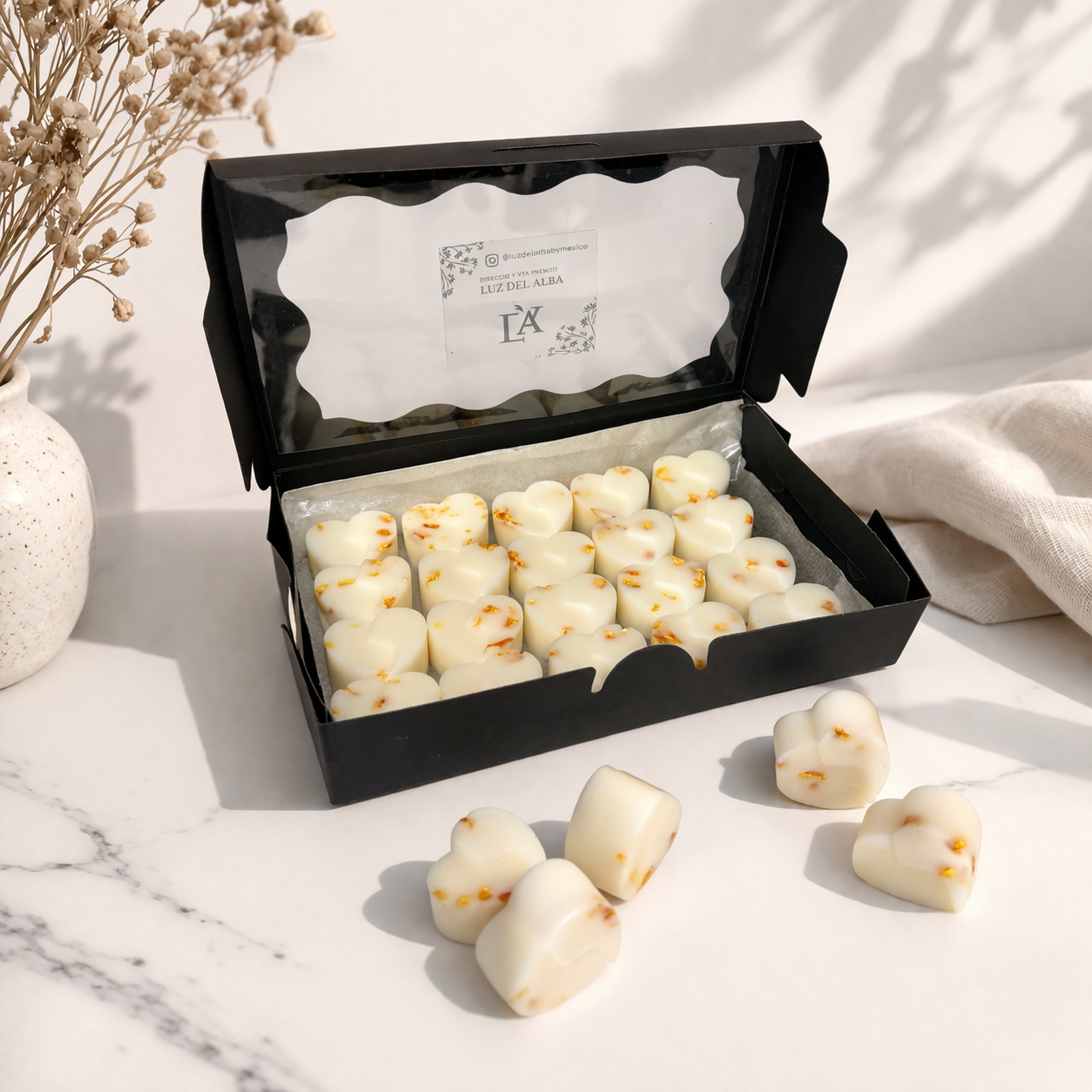 Wax melts Corazon- Bergamota, Lavanda y flor de cerezo Japones