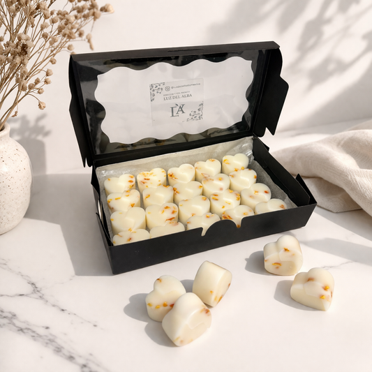 Wax melts Corazon- Bergamota, Lavanda y flor de cerezo Japones