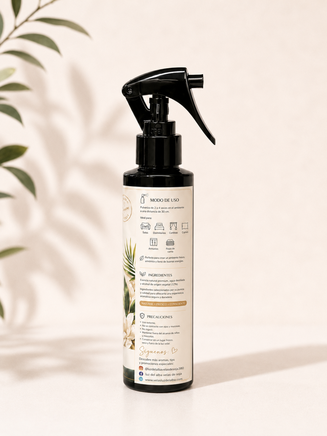 Room Spray Luxury Premium/ Ambientador aromático para Hogar y Textiles- Luz de Alba
