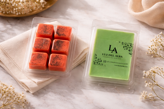 Wax Melts Mousse de Sandia- Soy Wax Melts Frutales para Quemador Luz del Alba